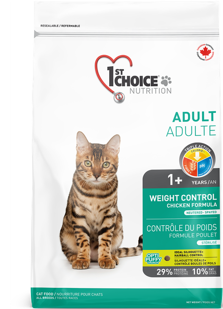 1St Choice Cat Adult Weight Control All Breeds 2.72kg