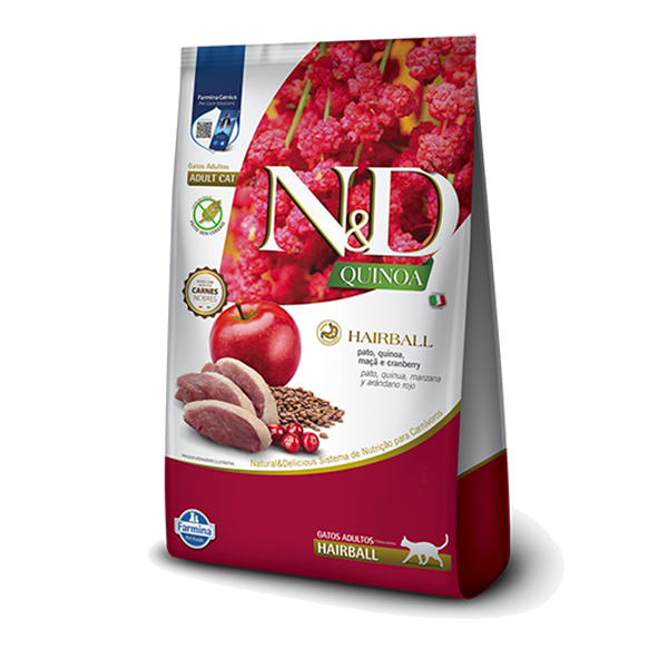 N&D Quinoa Fel ADT Hairball Pato 1.5Kg