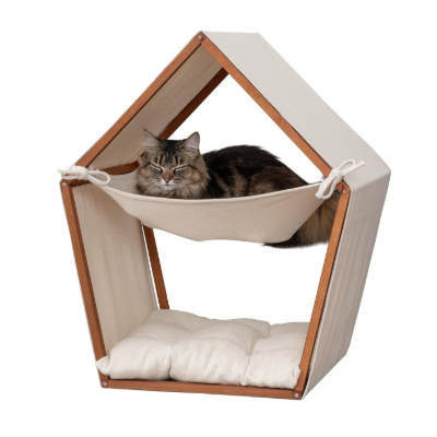 Tienda de Campaña para Gato con Hamaca 27,0 x 16,14 x 15,75pulg
