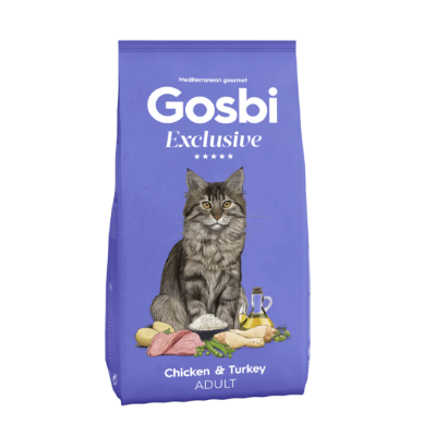 GOSBI EXCLUSIVE CAT CHICKEN & TURKEY ADULT