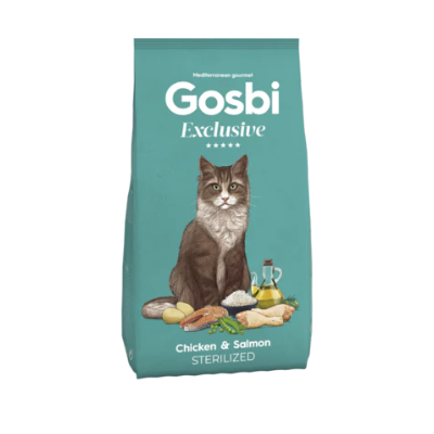 GOSBI EXCLUSIVE CAT CHICKEN & SALMON STERILIZED