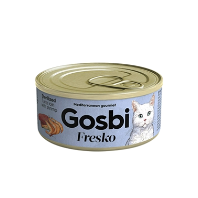 FRESKO CAT STERILIZED TUNA LOIN WITH SHRIMP 70 GR.