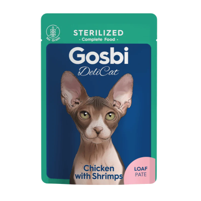 GOSBI DELICAT STERILIZED CHICKEN WITH SHRIMPS LOAF 70 g