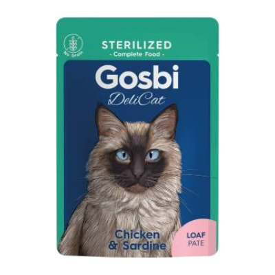 GOSBI DELICAT STERILIZED CHICKEN&SARDINE LOAF 70 g