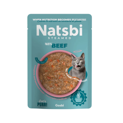 NATSBI CAT STEAMED BEEF 80 g