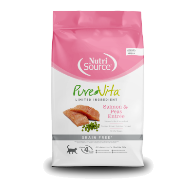 Nutrisource PureVita Grain Free Salmon & Peas Entrée Cat 1.8Kg