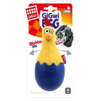 Gigwi - EGG Wobble Fun CockTPR and Plush combination 