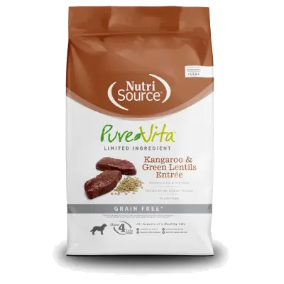 Nutrisource PureVita Kangaroo&Green Lentils Entrée  Grain Free 5.4Kg