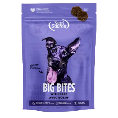 Nutrisource - Big Bites Con Granos Carne 397 g