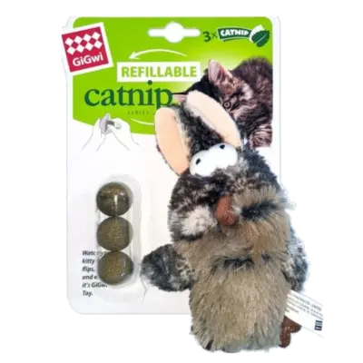 Gigwi - Rabbit Refillable Catnip With 3 Catnip Balls
