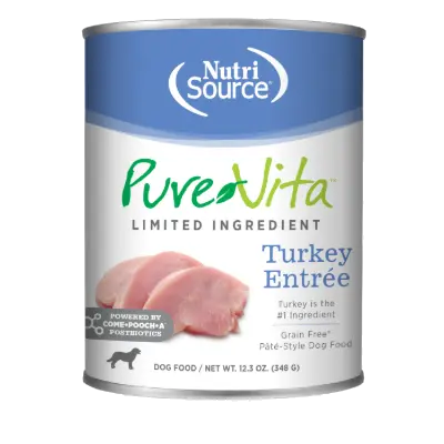 Nutrisource PureVita Grain Free Dog Turkey 348 g