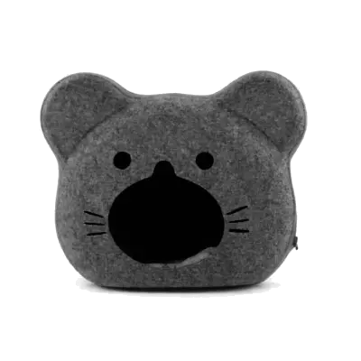 Royal - Cama Cueva para Gato – Diseño Cara de Ratón