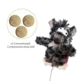 GiGwi 'Refillable Catnip' Strange Mouse including catnip ballsX3