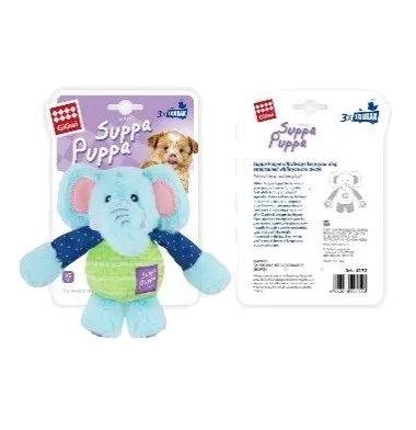 GiGwi 'Suppa Puppa' elephant with squeaker inside
