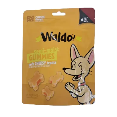 Waldo Semi Moist Gummies Soft Cheesy Treats 150 g