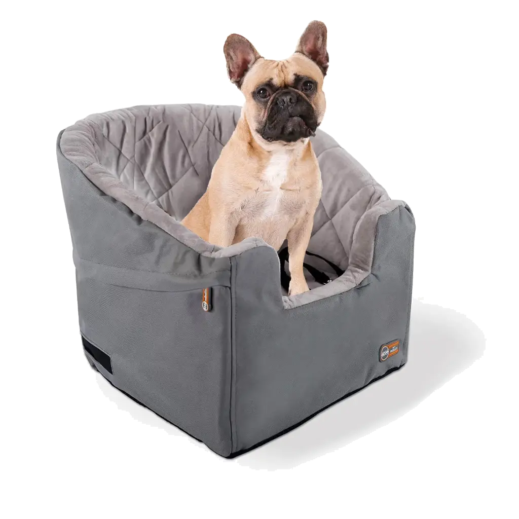 K&H Booster Gray S/M 46x46x41cm Lavable.