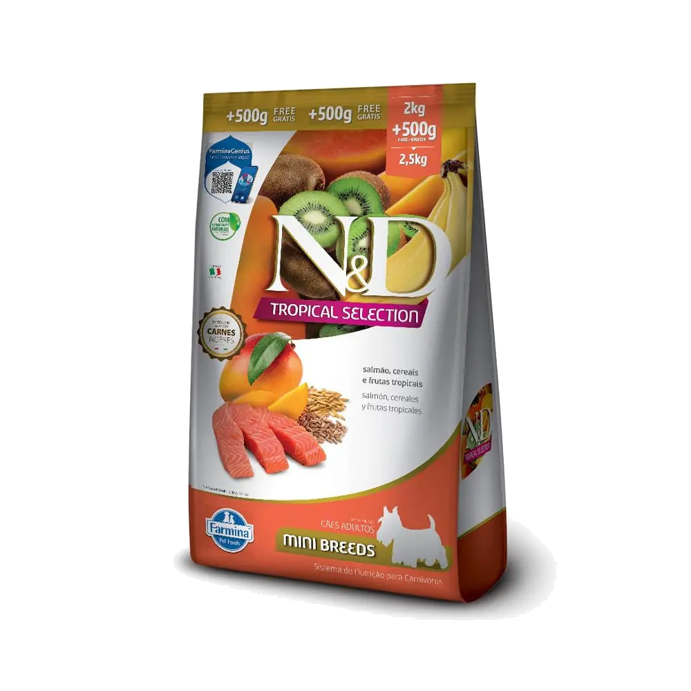 N&D TROPICAL CANINE ADULT SALMON MINI 2,5KG