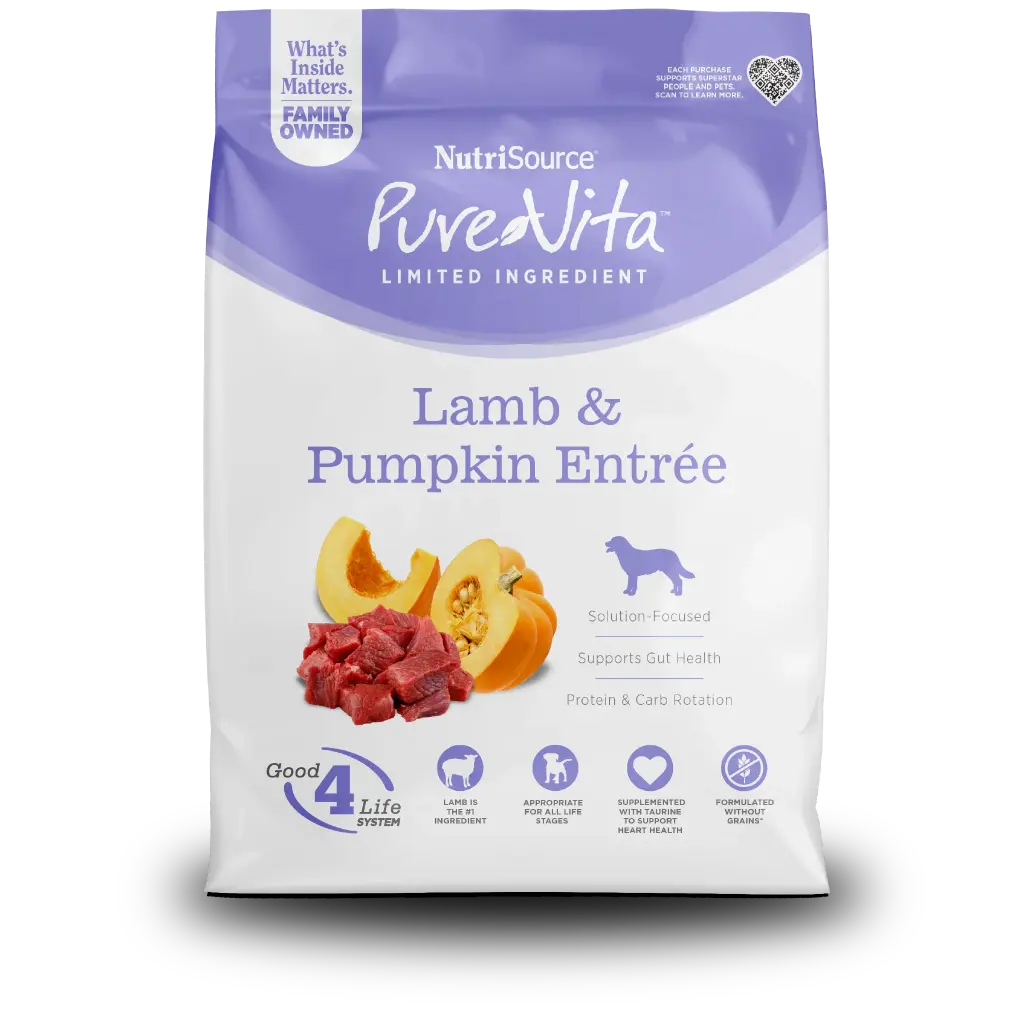 Nutrisource - Pure Vita Dog Lamb-Pumpkin 
