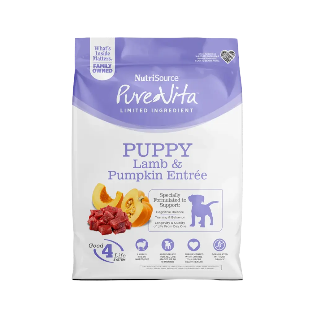 Nutrisource - Pure Vita Puppy Lamb-Pumpkin 