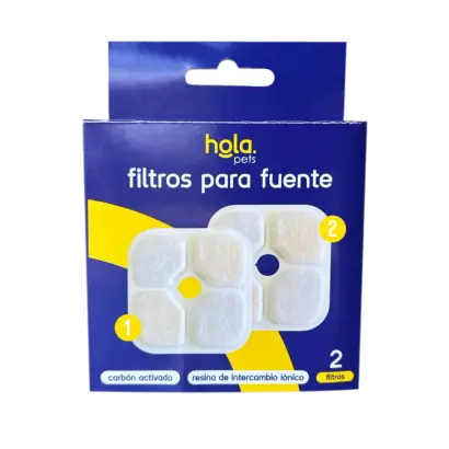 Hola Pets - Filtro Genérico 2x - Fuente de Agua Gato