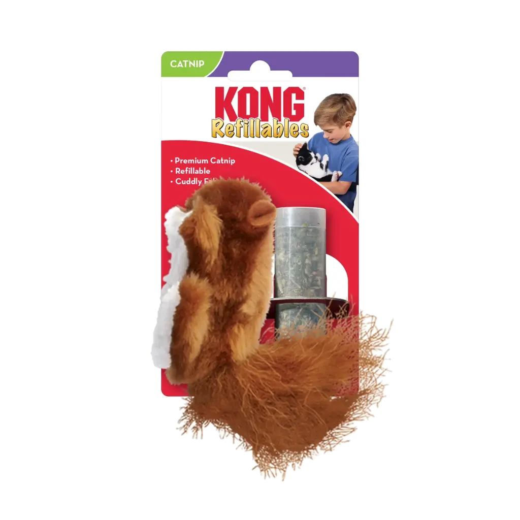 kong Cat Refilable Squirrel