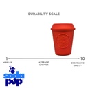 Sodapup Coffee Cup Durable Rubber Chew Toy And Treat Dispenser