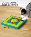 Outward Hound MultiPuzzle Interactive Dog Treat Puzzle Toy, Blue