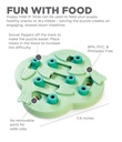 Outward Hound Puppy Hide N' Slide Interactive Treat Puzzle Dog Toy, Green