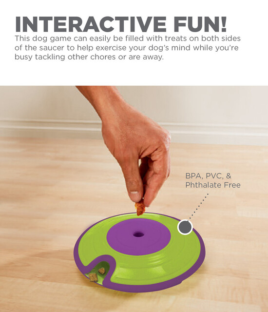 Outward Hound Treat Maze Interactive Puzzle Dog Toy, Green