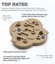 Outward Hound Dog Hide N' Slide Interactive Treat Puzzle Dog Toy, Tan