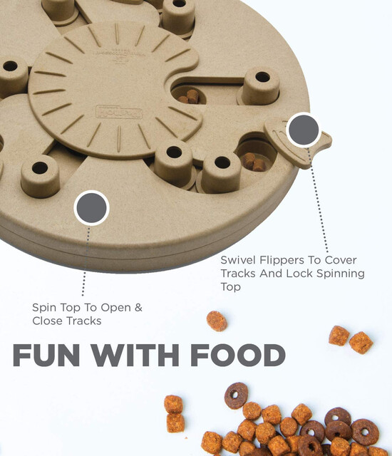 Outward Hound Dog Worker Interactive Treat Puzzle Dog Toy, Tan