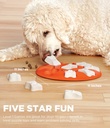 Outward Hound Dog Smart Interactive Treat Puzzle Dog Toy, Orange