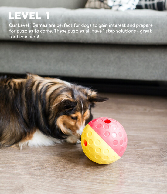 Outward Hound Treat Tumble Interactive Puzzle Dog Toy, Red, Large