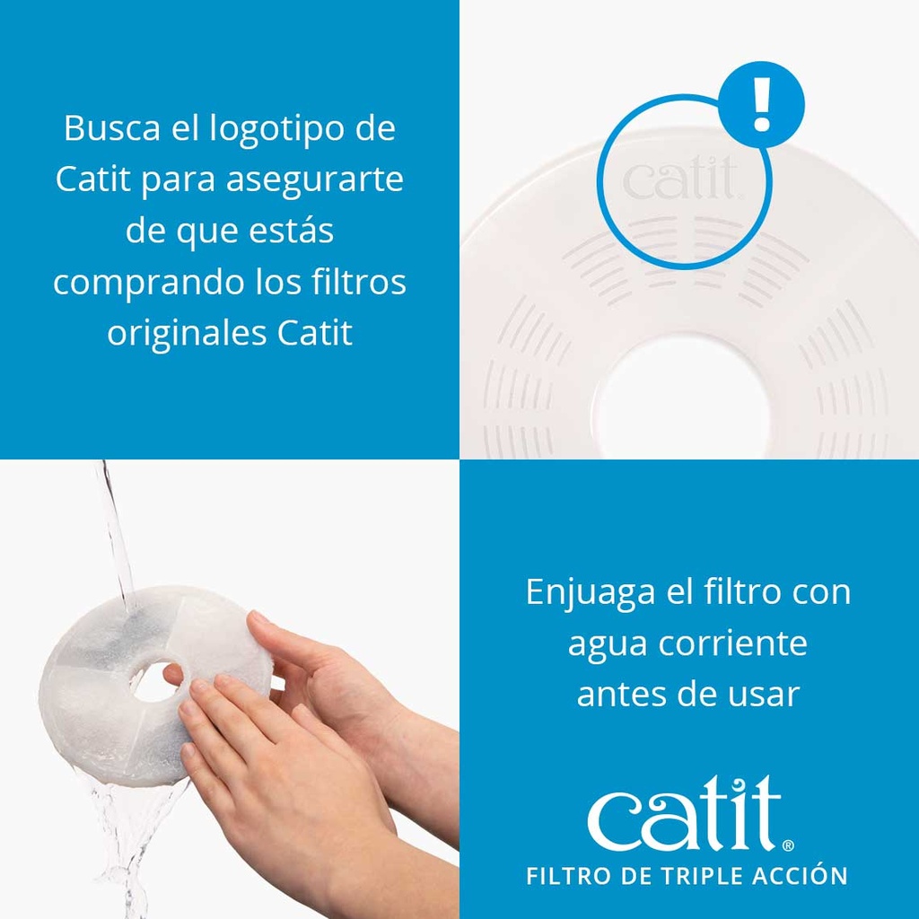 Catit Filtro de triple acción