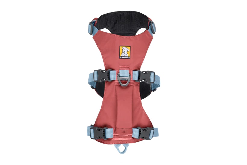 Nuevo-RuffWear Flagline Dog Harness with Handle - Salmon Pink