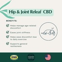 Pet Releaf Hip and Joint Releaf Peanut Butter Banana CBD Edibites, Mobility Chews For Medium/Large Dogs - 6MG / 180MG CBD