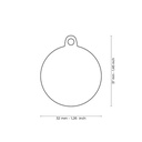 Nuevo-Myfamily Placa "I Love Food"