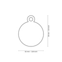 Nuevo-Myfamily Placa Colección Basic Círculo Aluminio L