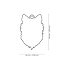 Nuevo-Myfamily Placa Perro Collie