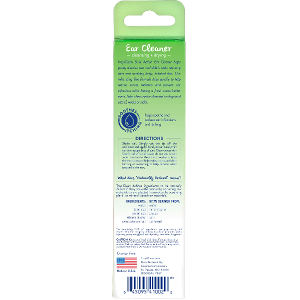 Tropiclean Dual Action Ear Cleaner For Pets 118ml