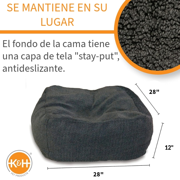 K&H Cuddle Cube Pet Bed Gry Md