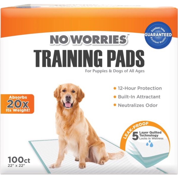 Four Paws No Worries Training Pads for Dogs 100 unds