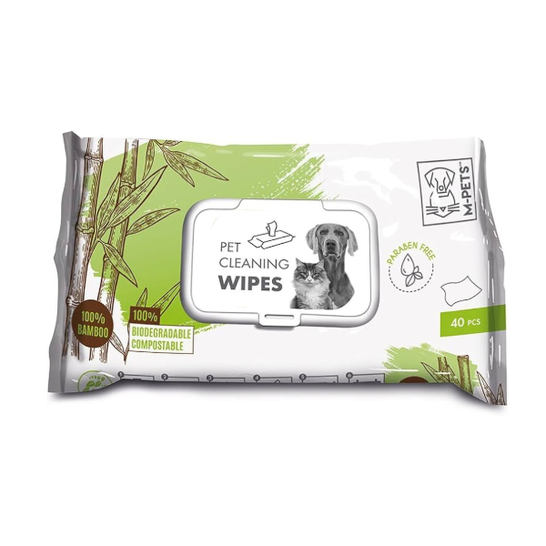 M-Pets Pet Cleaning Wipes Bamboo 40pc