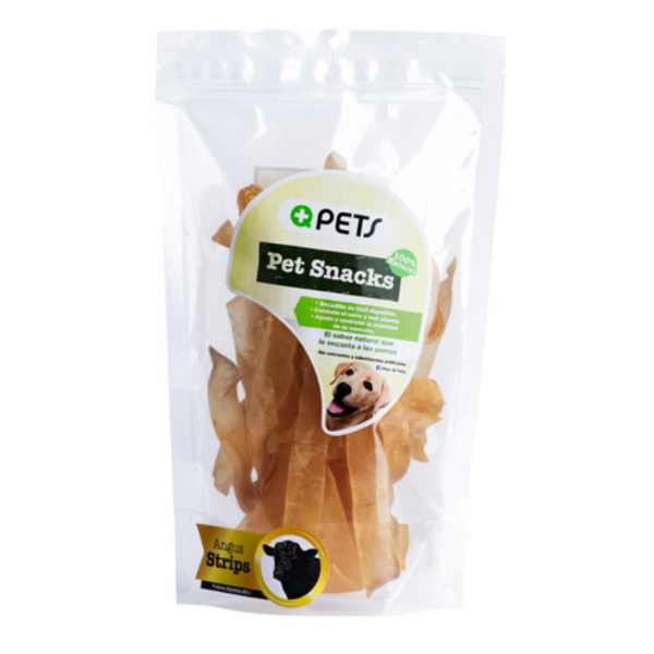 +Qpets Angus Strips 80g