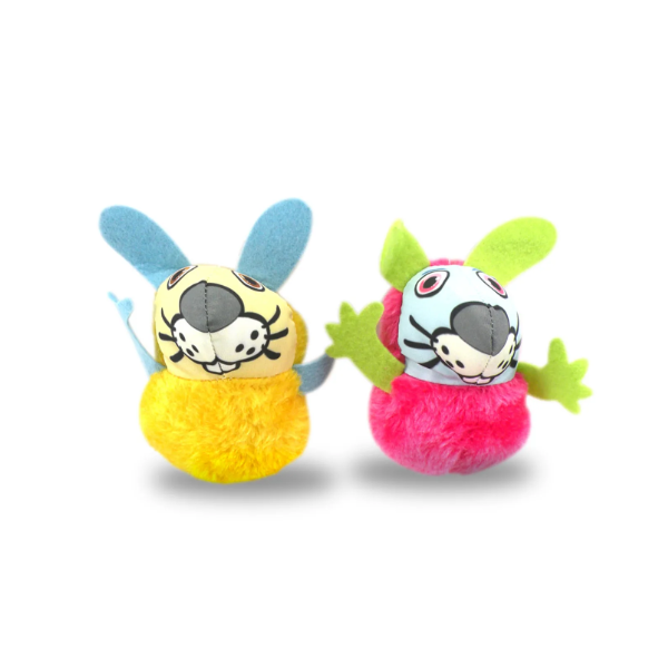 Animal Planet Juguete Raton Amarillo Y Fucsia