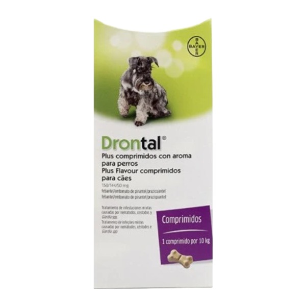 Bayer Drontal Plus 10kg (Por Pastilla)