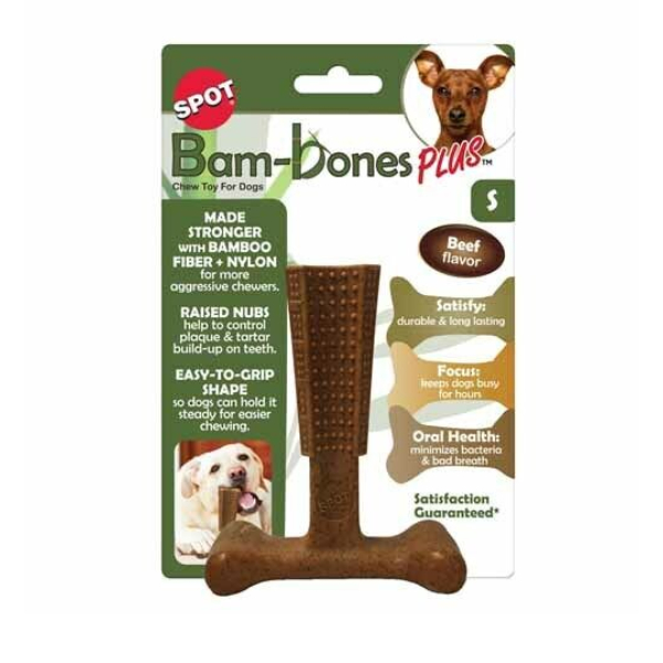 Juguete Bam-Bones Plus Stick Grande Ref 54493 Sabor Carne Spot