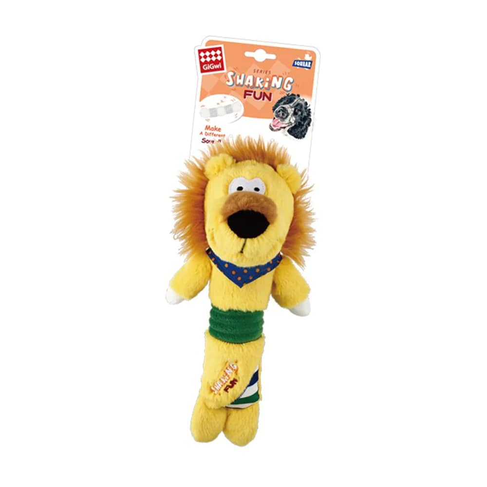 Gigwi Lion-Plush Dog Toy With Squeaker Inside