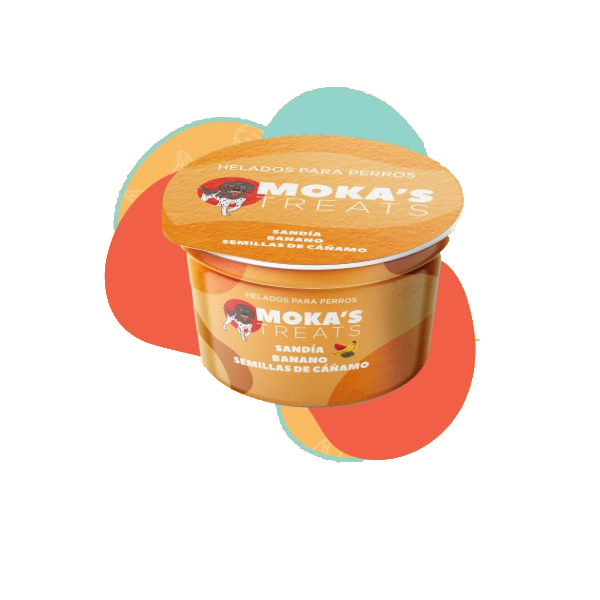 Moka's Treats Helado de Sandía, Banano y Semillas de Cañamo (Individual)