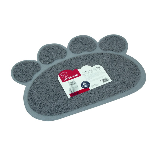 M-Pets Alfombra Huella Gris